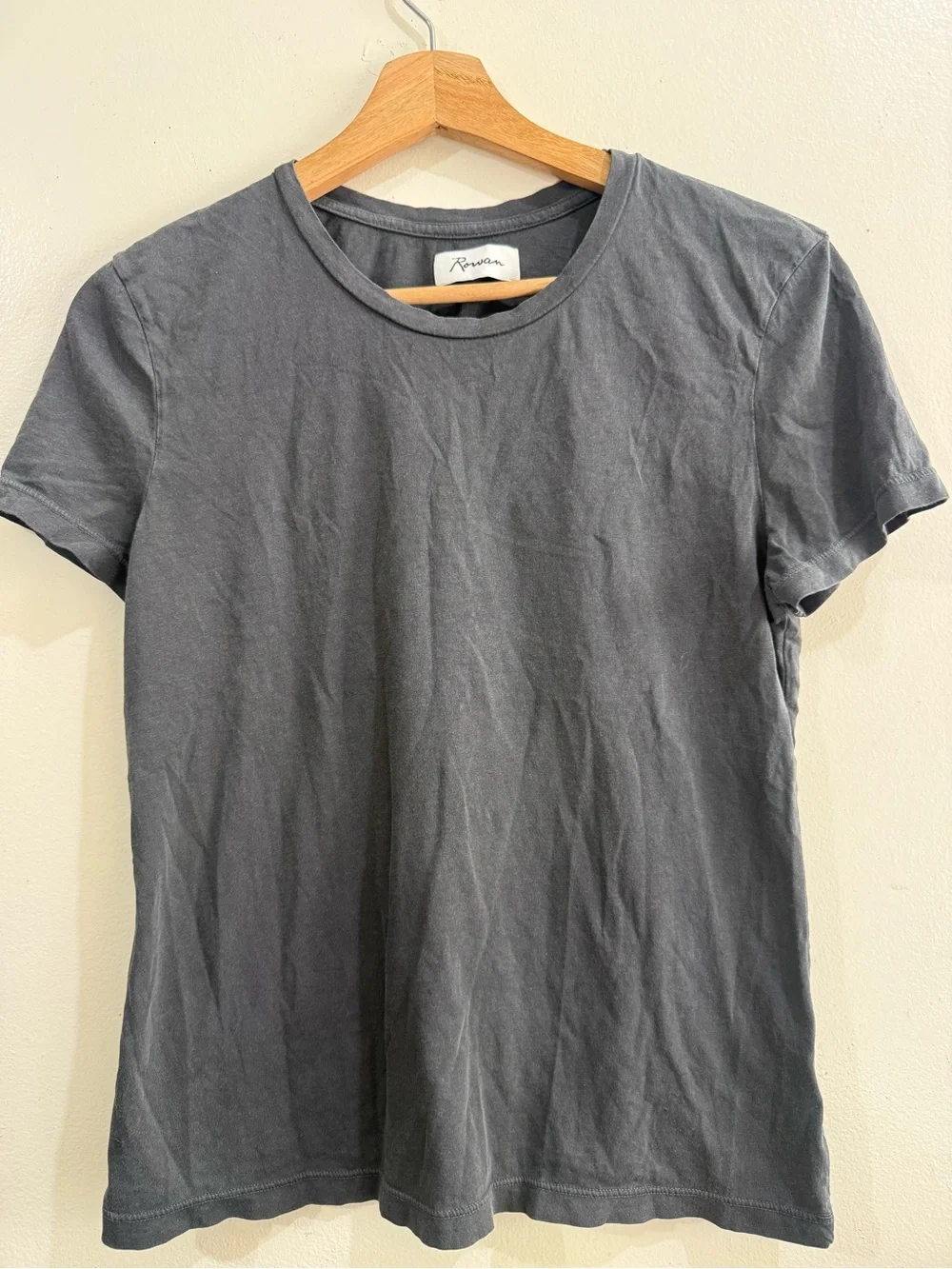 Riviera Washed Charcoal Gray Short Sleeve Tee